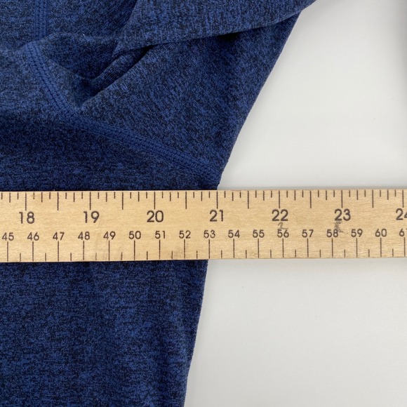 Vuori Peloton Long Sleeve Shirt Mens Medium Blue Workout Activewear Top - Picture 6 of 9